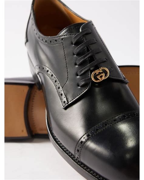 gucci gold derby shoes|Gucci Derby Shoes for Men .